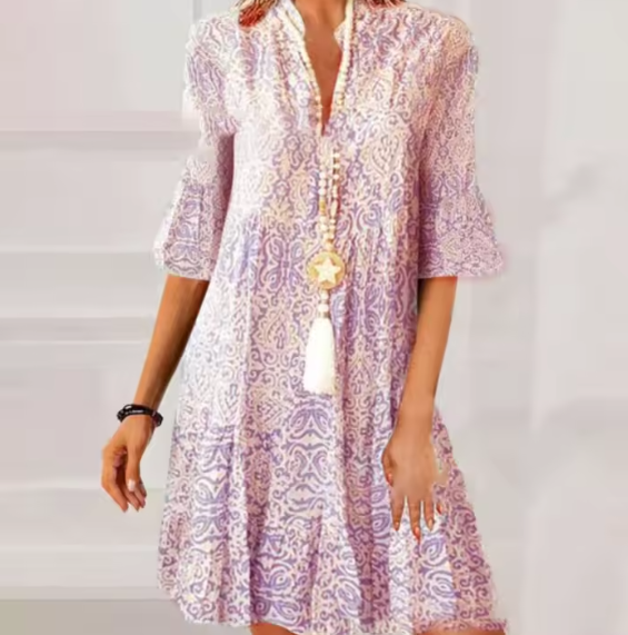 Kunigunden | Chic Floral Mini Dress for Effortless Style