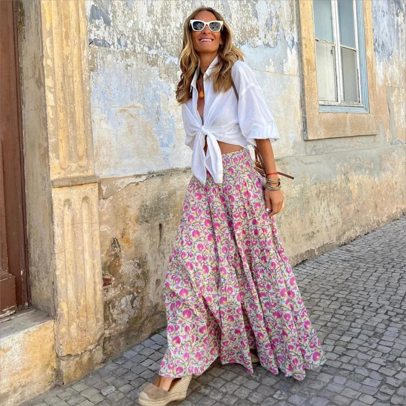 Emily | Stylish Boho Maxi Skirt for Summer