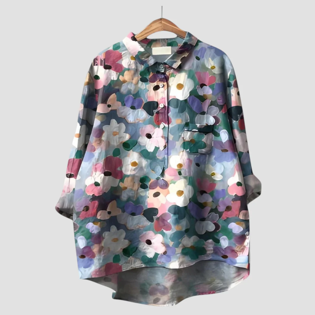 Bellina | Timeless Elegant Floral Printed Blouse for Women