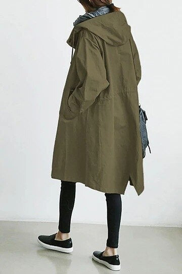 women trench coat in lightweight fabric for spring 2