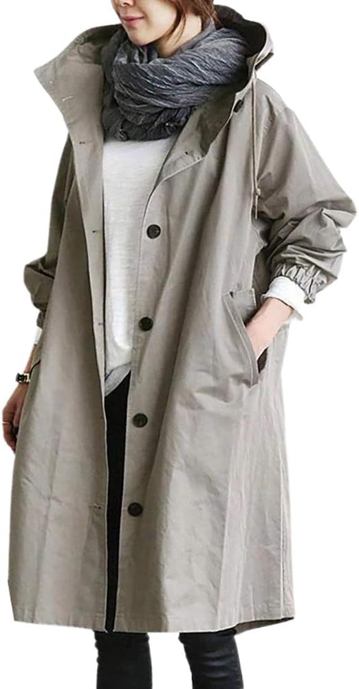 women trench coat in lightweight fabric for spring 3