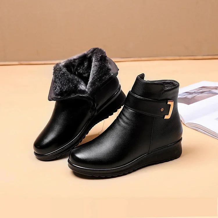 women orthopedic boot in genuine leather for winter 0