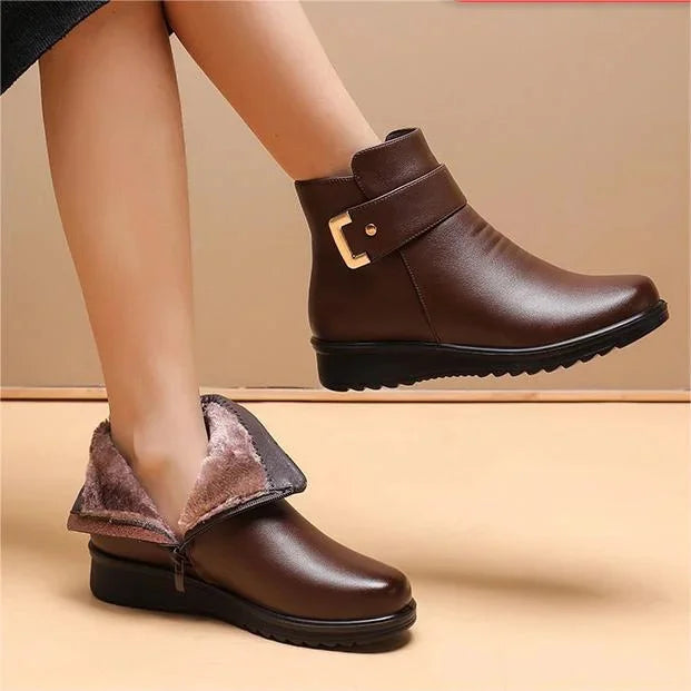 women orthopedic boot in genuine leather for winter 4