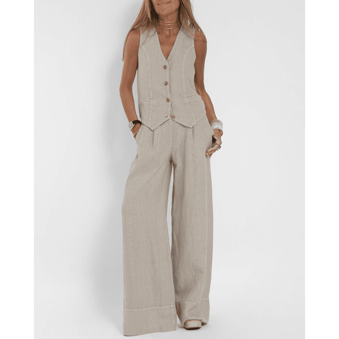 Riley | Breathable Women's Linen Suit Set Perfect for Warm Weather