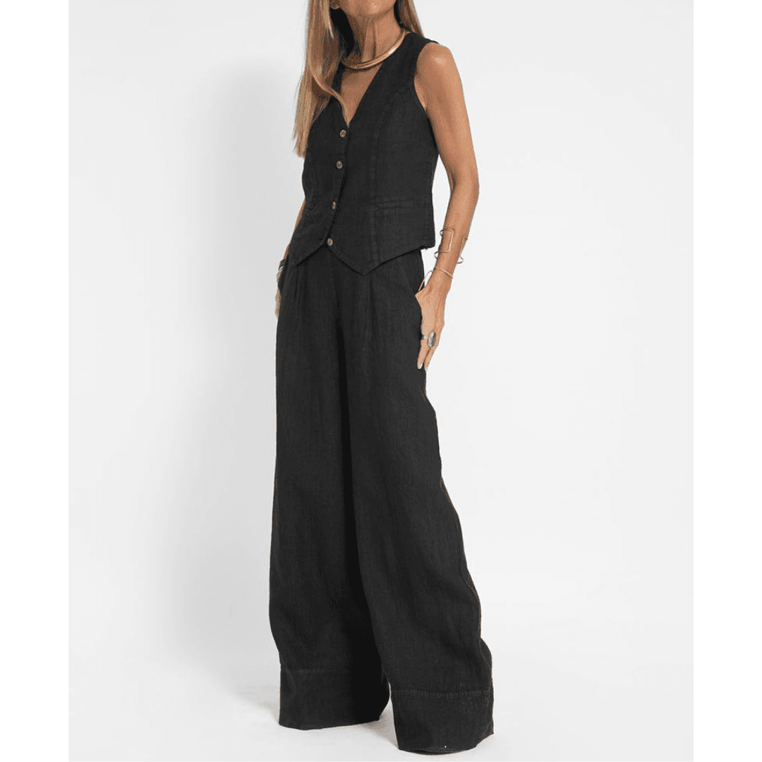 Riley | Breathable Women's Linen Suit Set Perfect for Warm Weather
