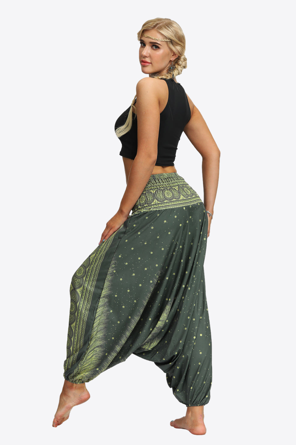 Romy | Printed Maxi Long Harem Skirt