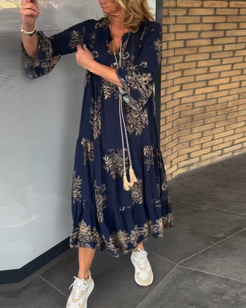 Judith | Stylish A-Line Bohemian Maxi Dress