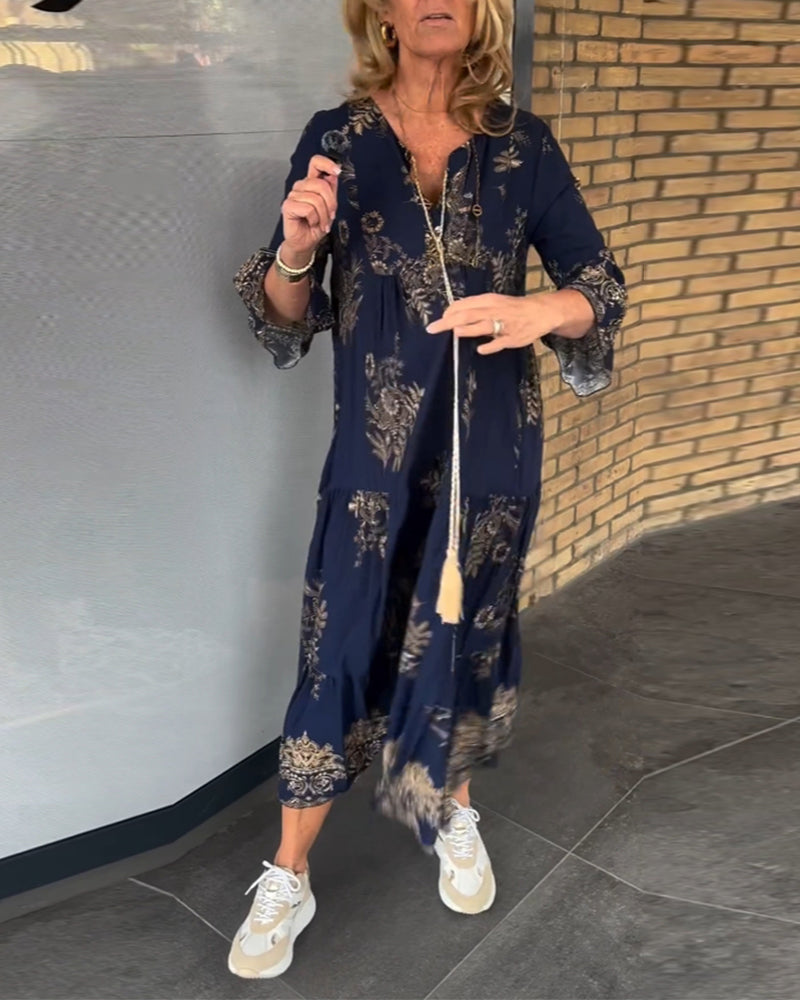 Judith | Stylish A-Line Bohemian Maxi Dress
