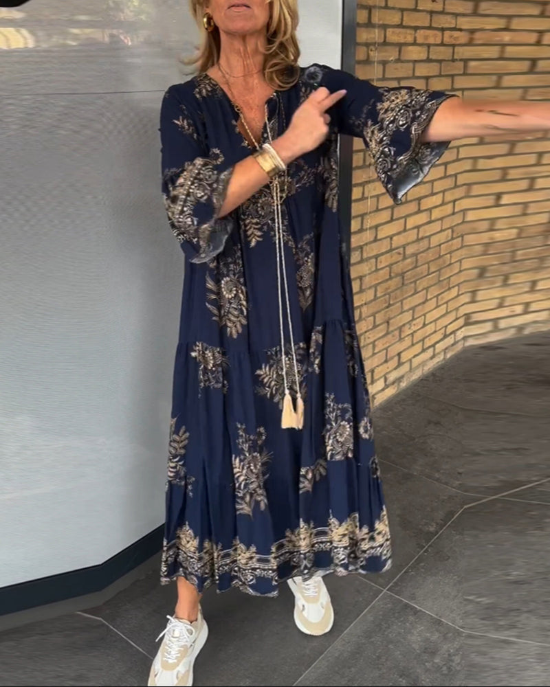 Judith | Stylish A-Line Bohemian Maxi Dress