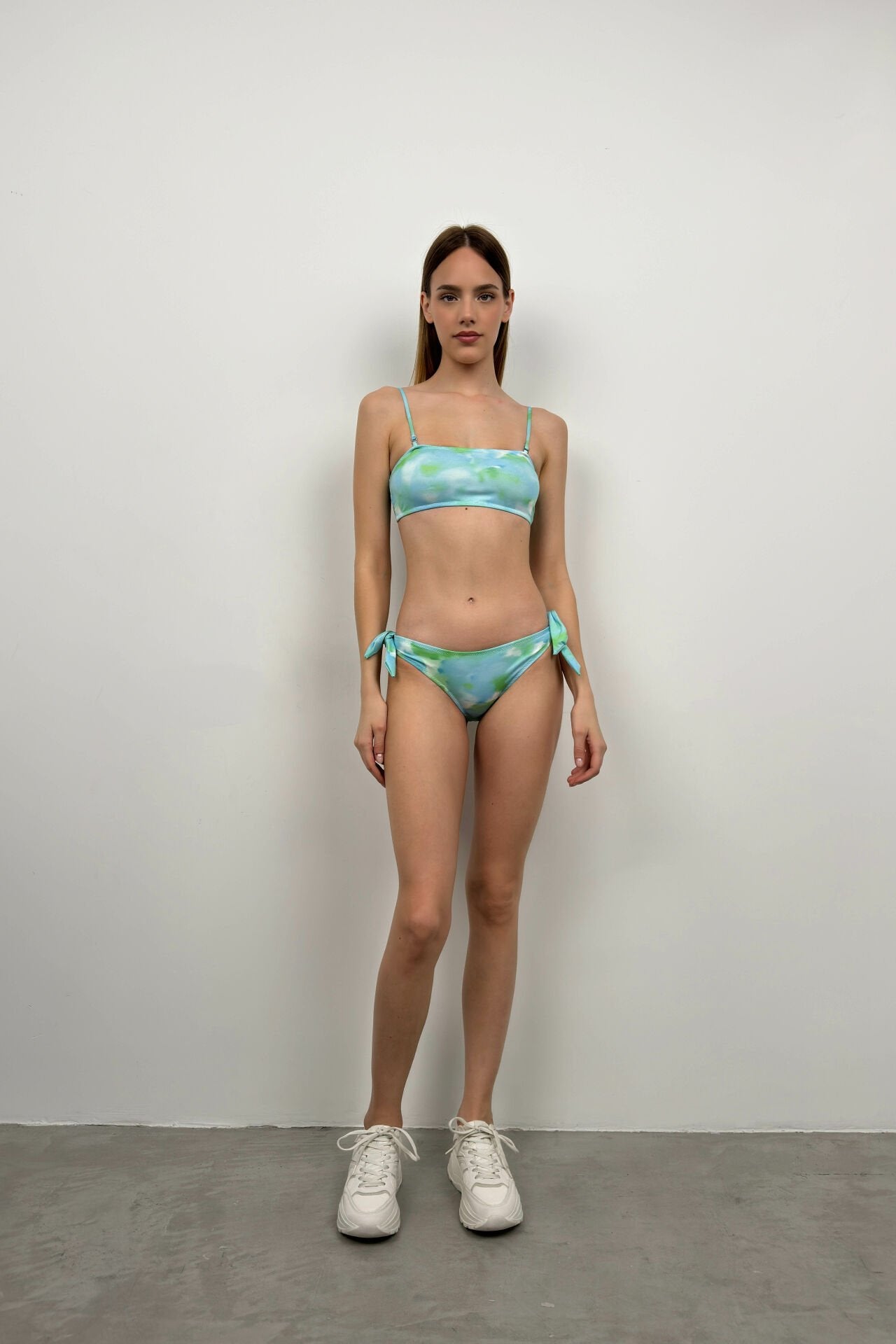 Batikmuster Blau Bikini-Set