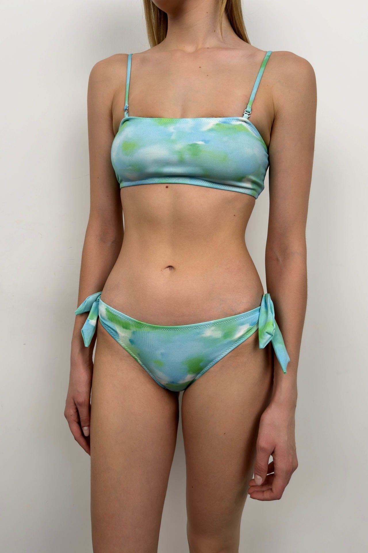 Batikmuster Blau Bikini-Set