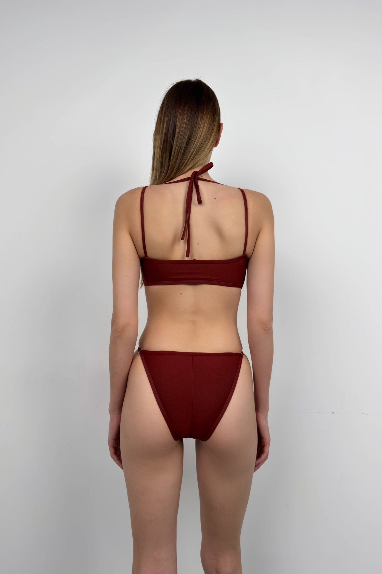 Low Waist Brown Swimsuit