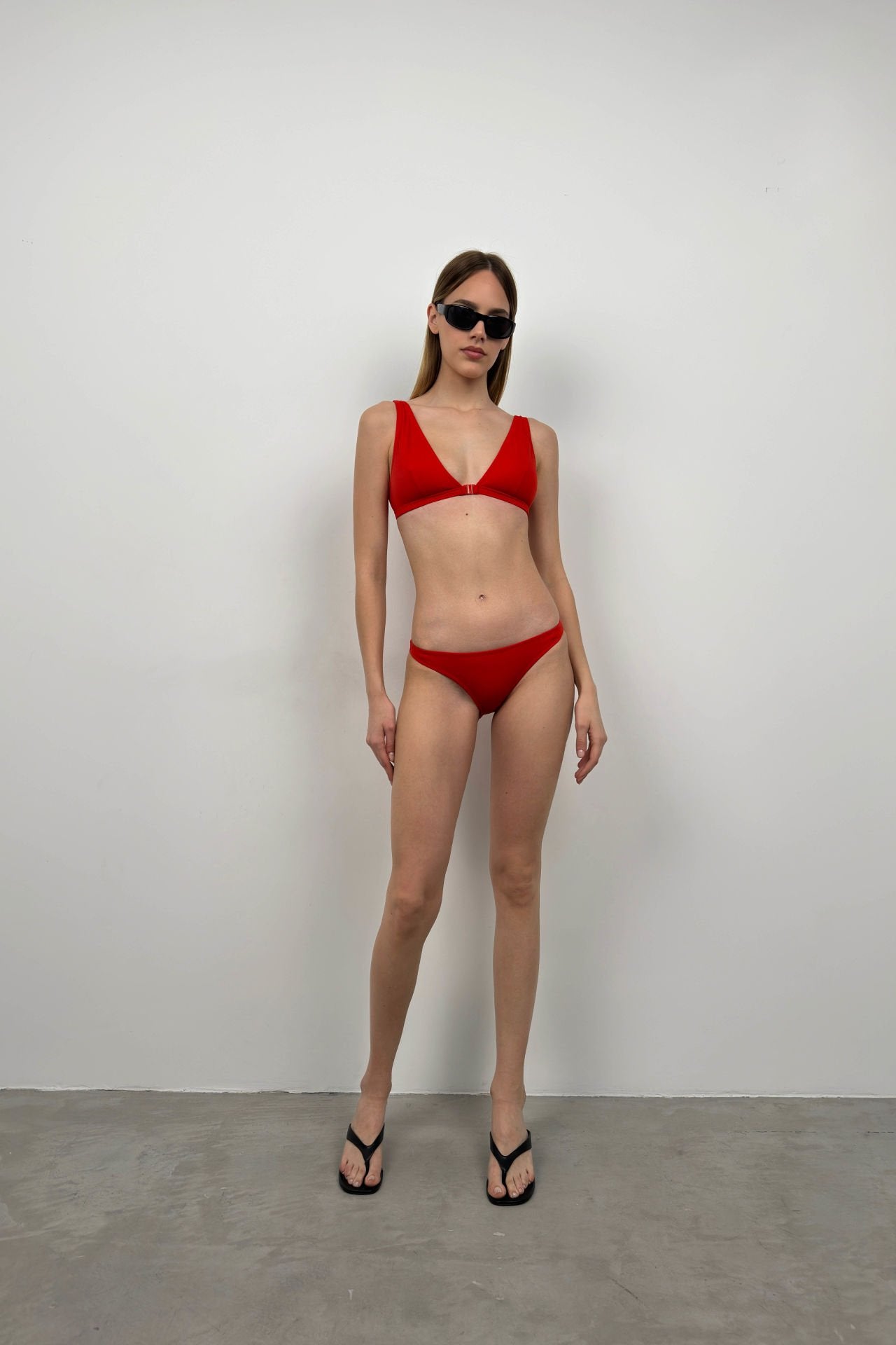 Rotes Bralette-Bikini-Set