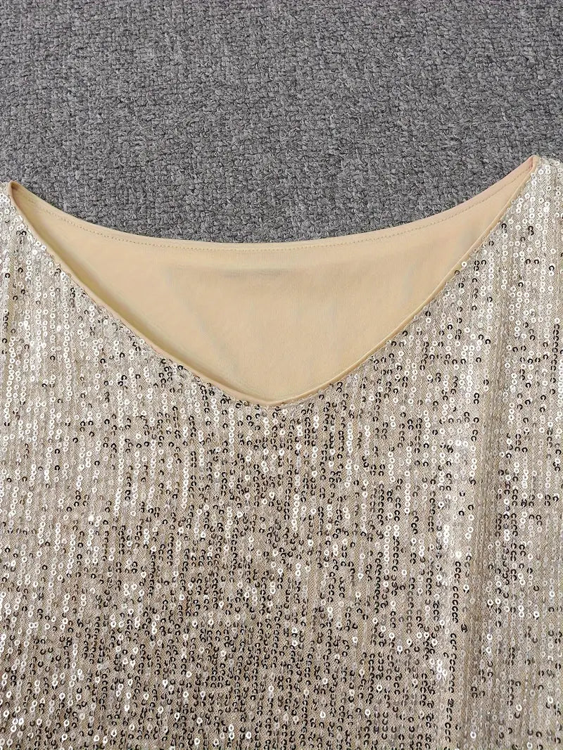 Beatrice | Elegant Eye Catching Shiny One-Shoulder Mini Dress