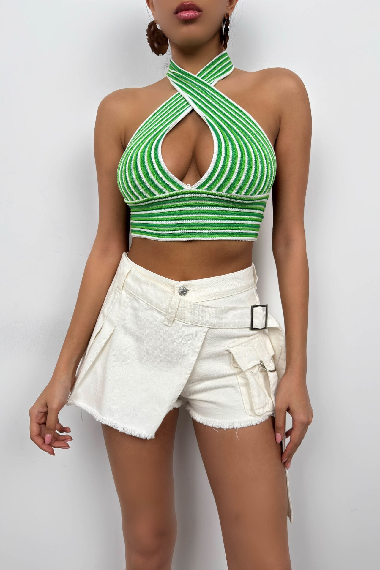 Striped Neck Crop