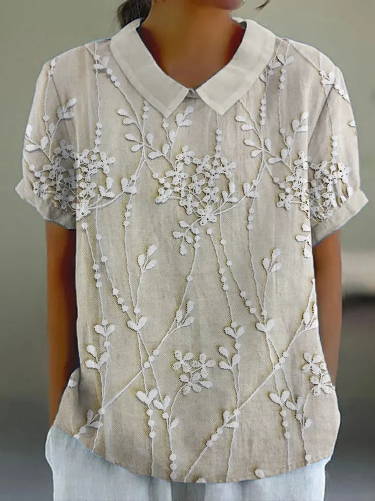 Melina | Timeless Elegant Polo Collar T-Shirt for Women