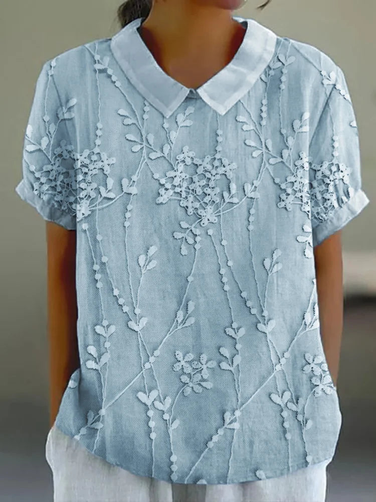 Melina | Timeless Elegant Polo Collar T-Shirt for Women