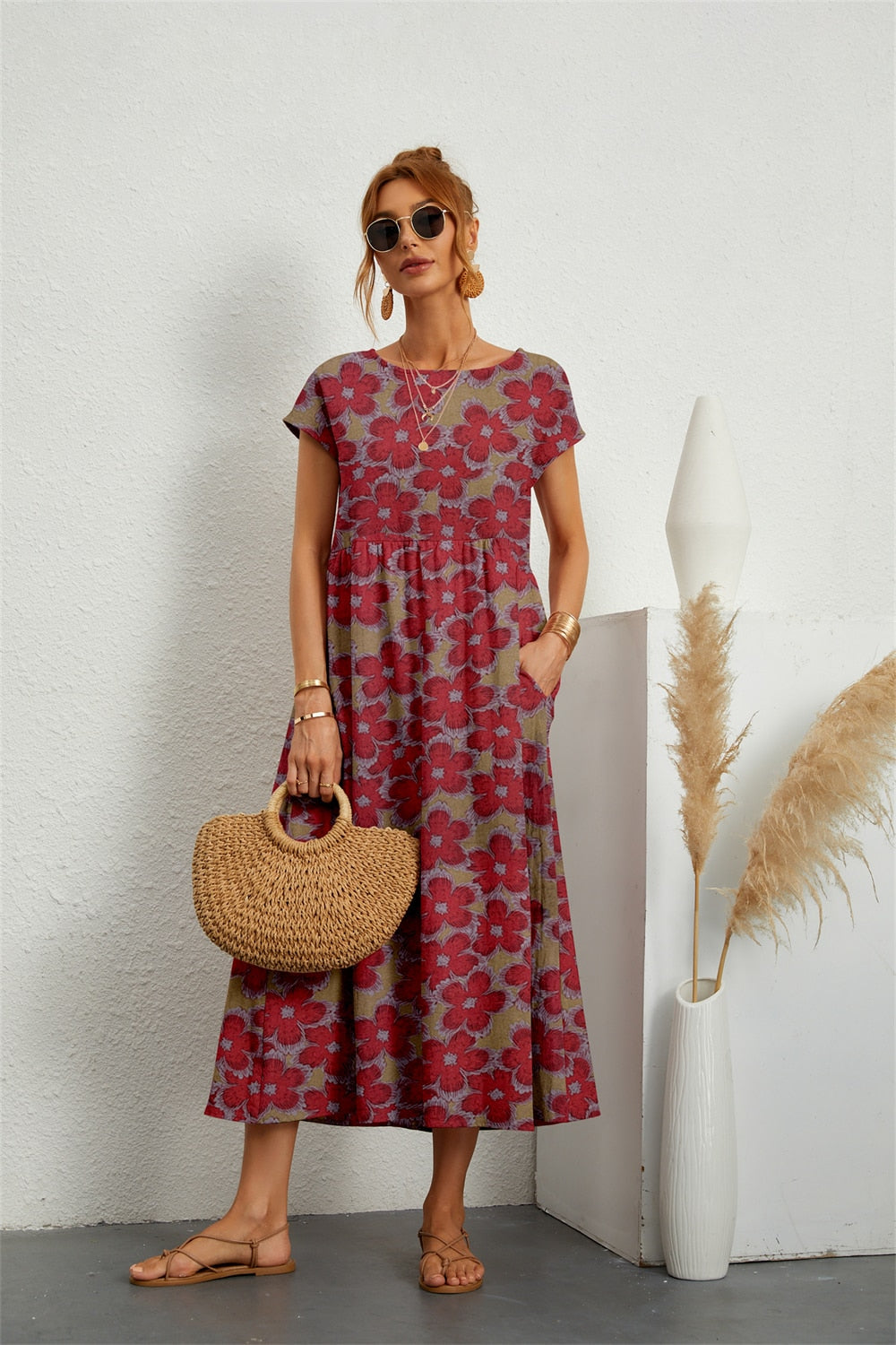 Desnia | Effortlessly Comfortable Maxi Dress for Everyday Style