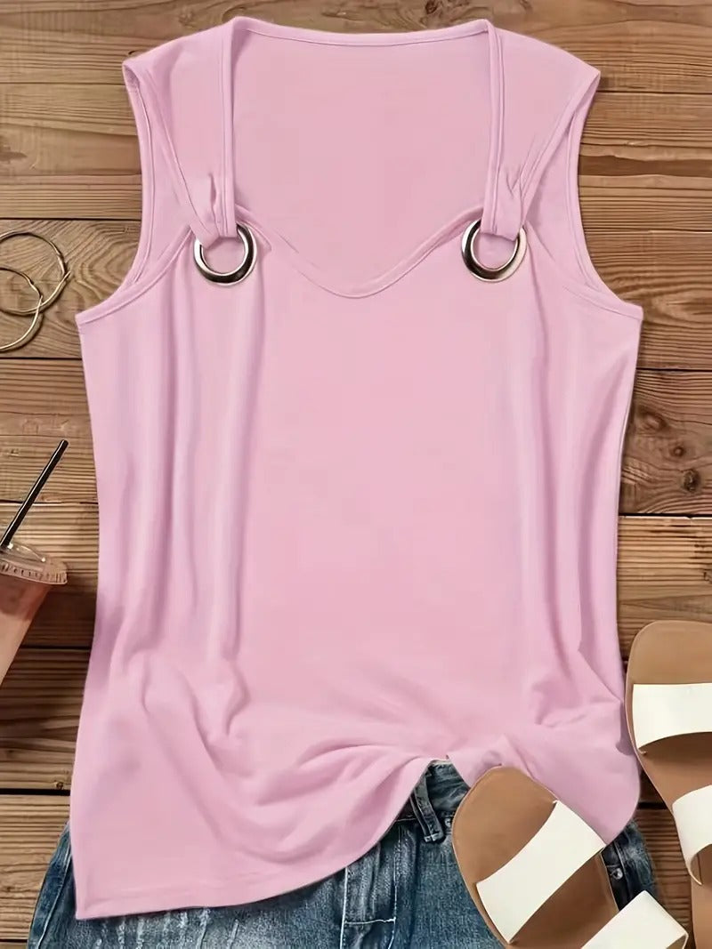 Francesca | Stylish Sleeveless Summer Shirt for Women, Perfect for Summer Outings