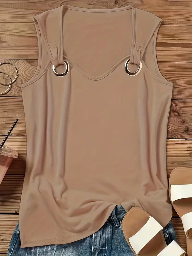 Francesca | Stylish Sleeveless Summer Shirt for Women, Perfect for Summer Outings