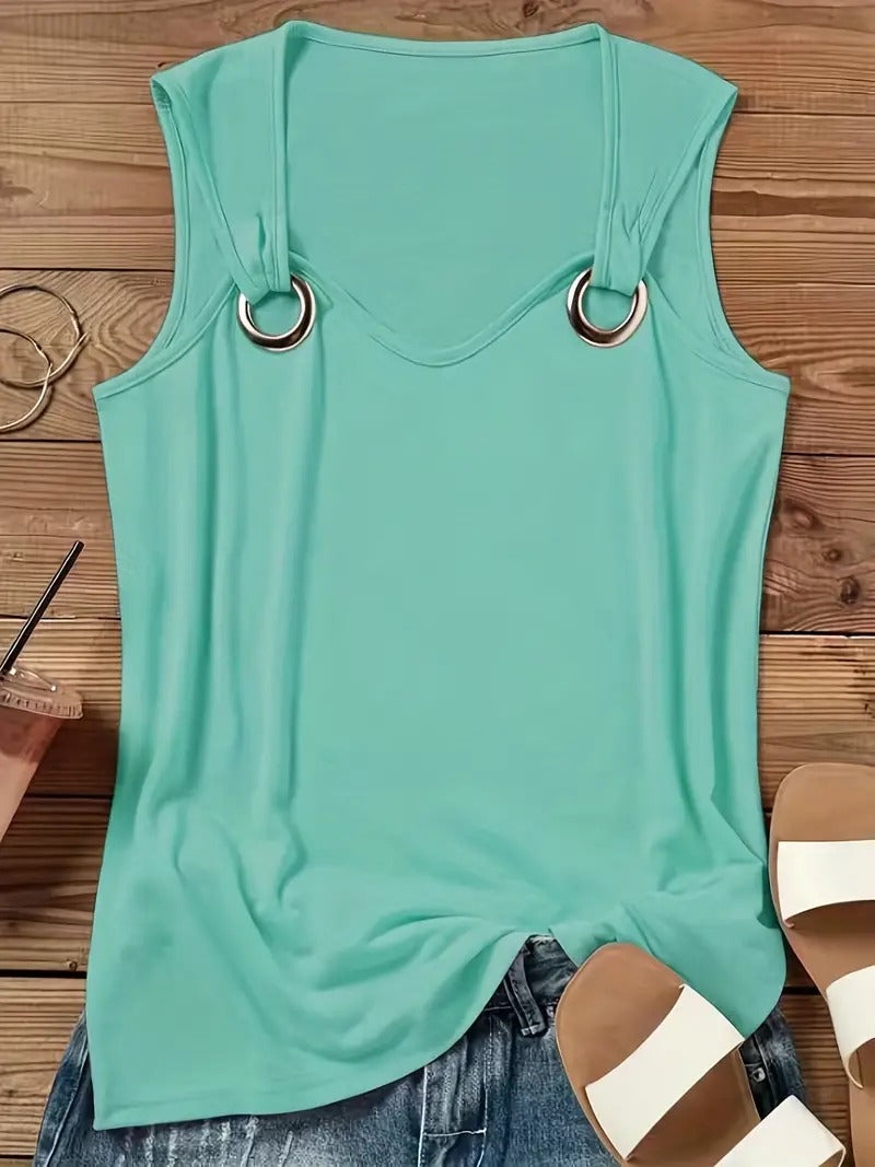 Francesca | Stylish Sleeveless Summer Shirt for Women, Perfect for Summer Outings