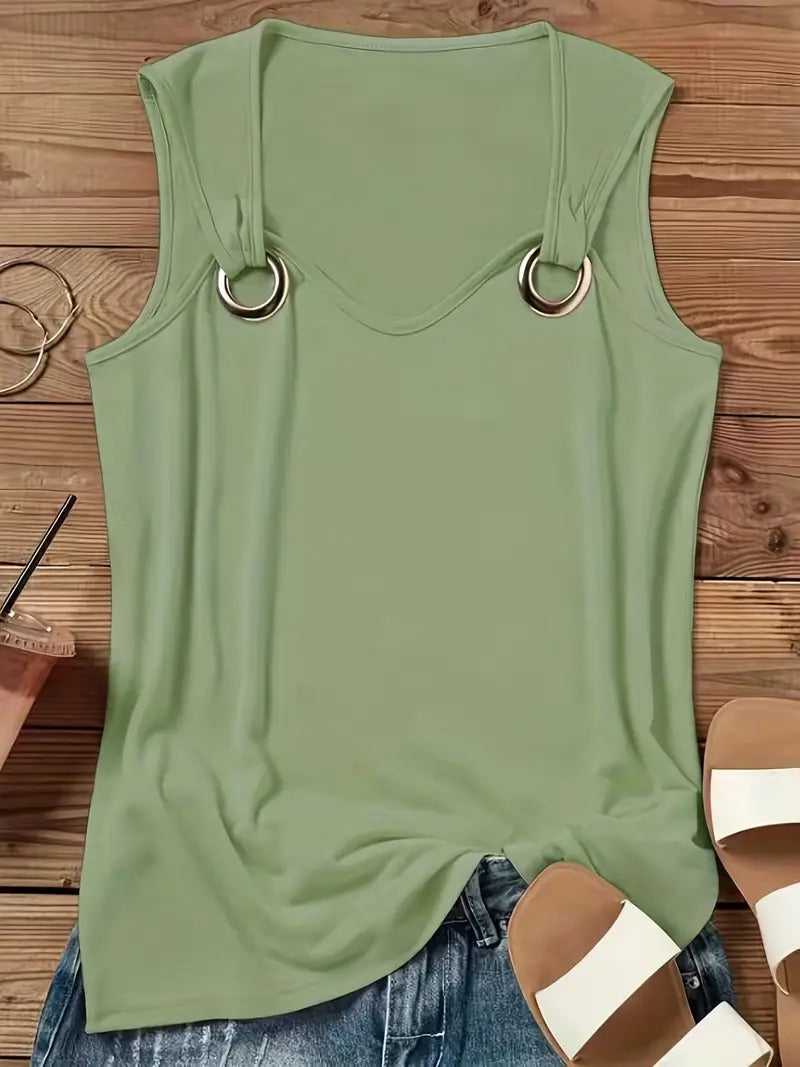 Francesca | Stylish Sleeveless Summer Shirt for Women, Perfect for Summer Outings