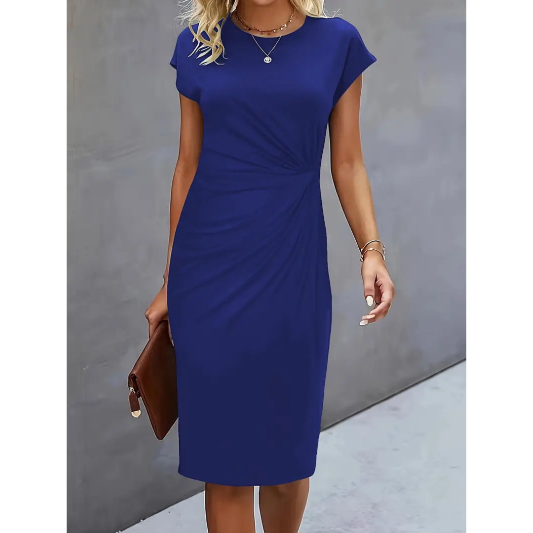 Yara | Flattering Ladies Sleeveless Midi Dress