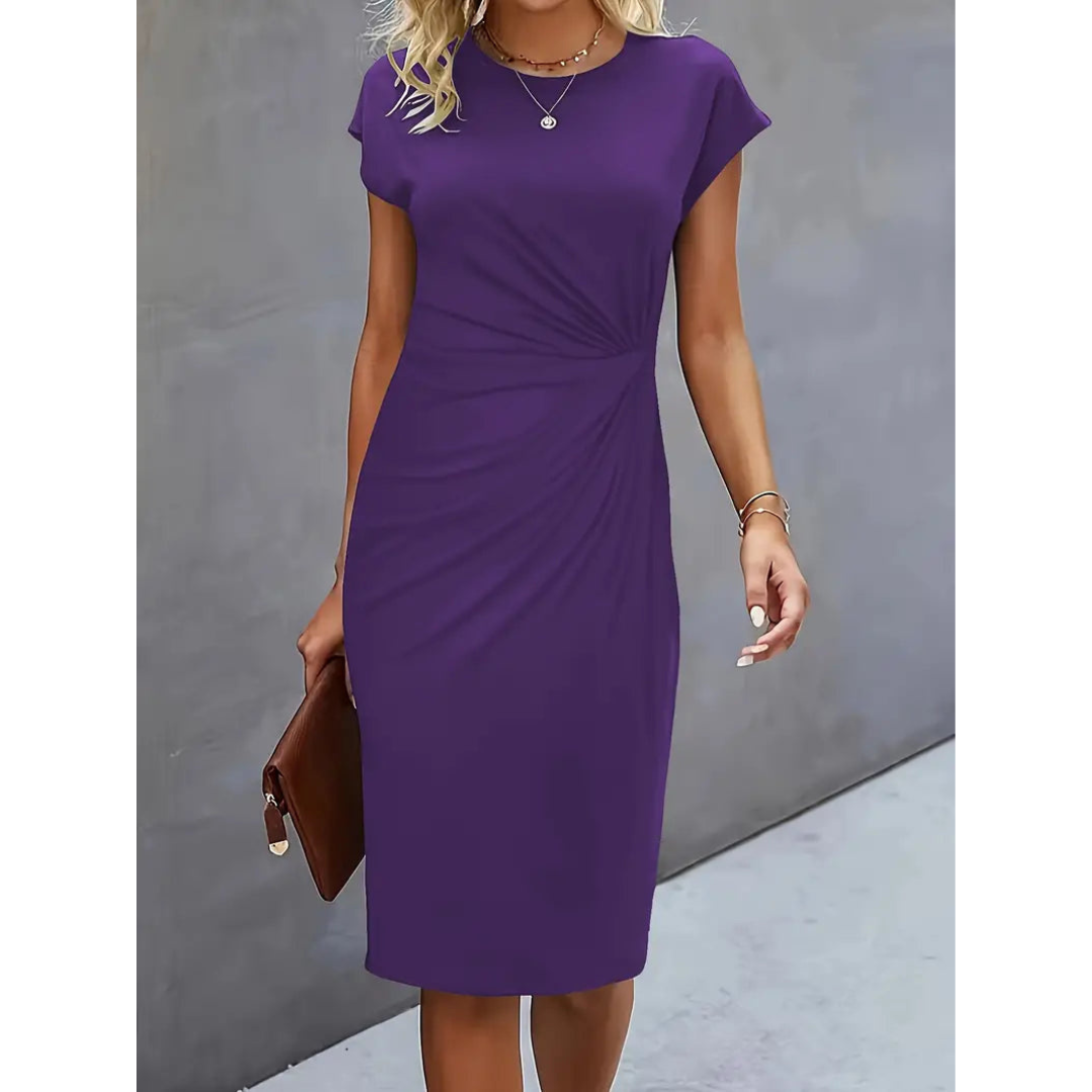 Yara | Flattering Ladies Sleeveless Midi Dress