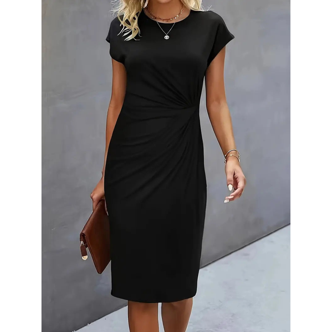 Yara | Flattering Ladies Sleeveless Midi Dress
