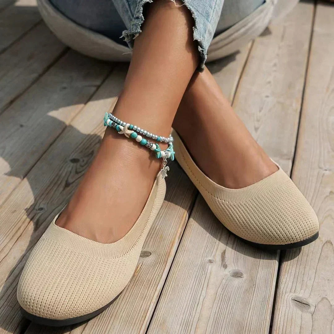 Valerie | Comfortable Non-Slip Ballet Flat Shoes