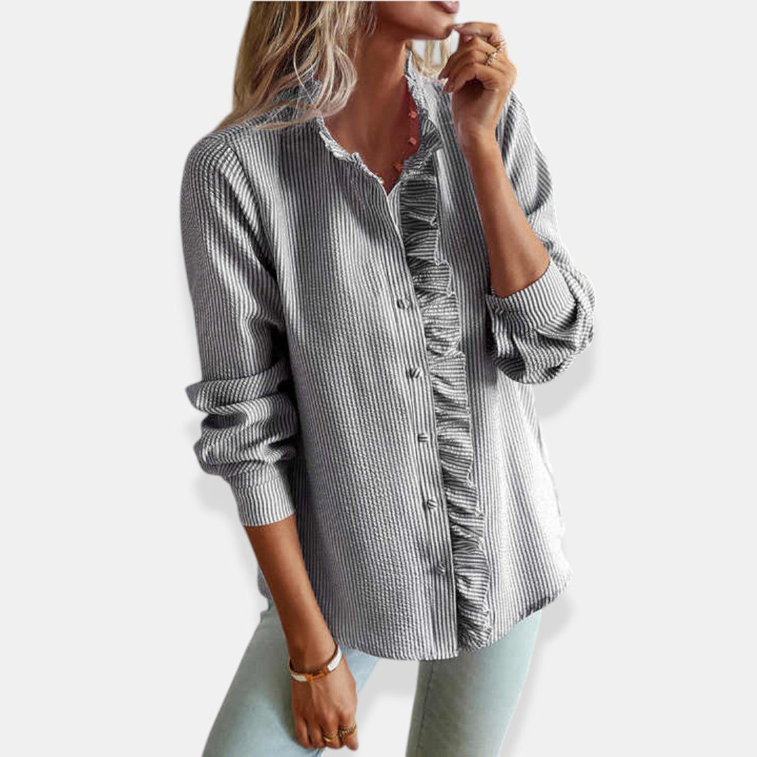 Alice | Classic Button-Front Blouse for Women
