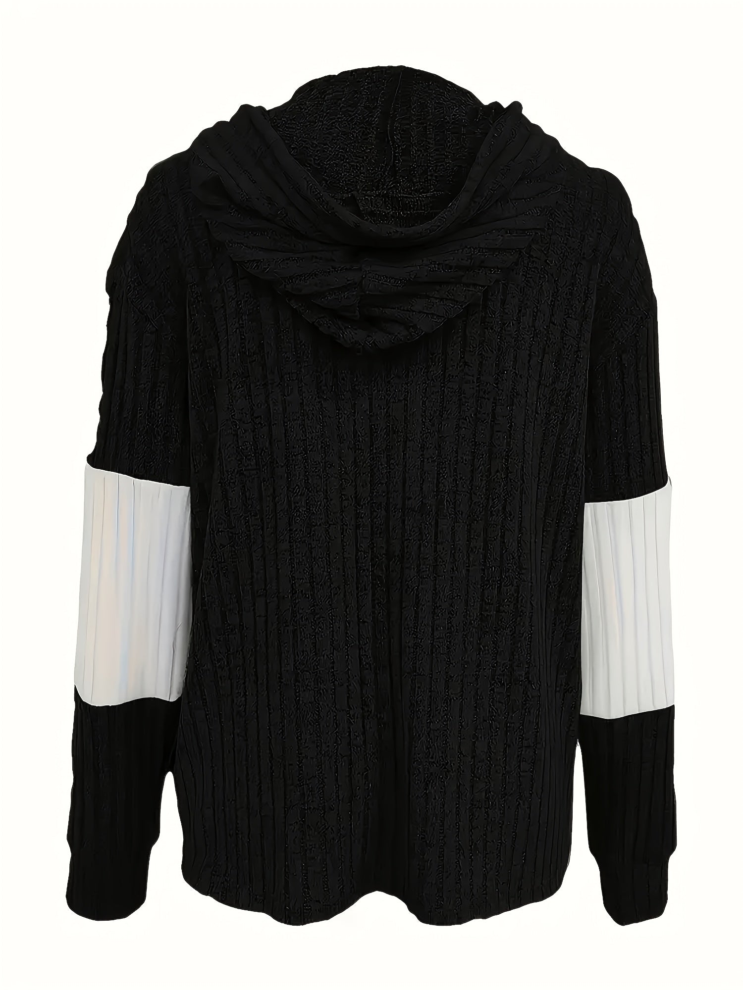 Elara | Stylish Zip-Up Hoodie Jacket with Color Block Detail for Women