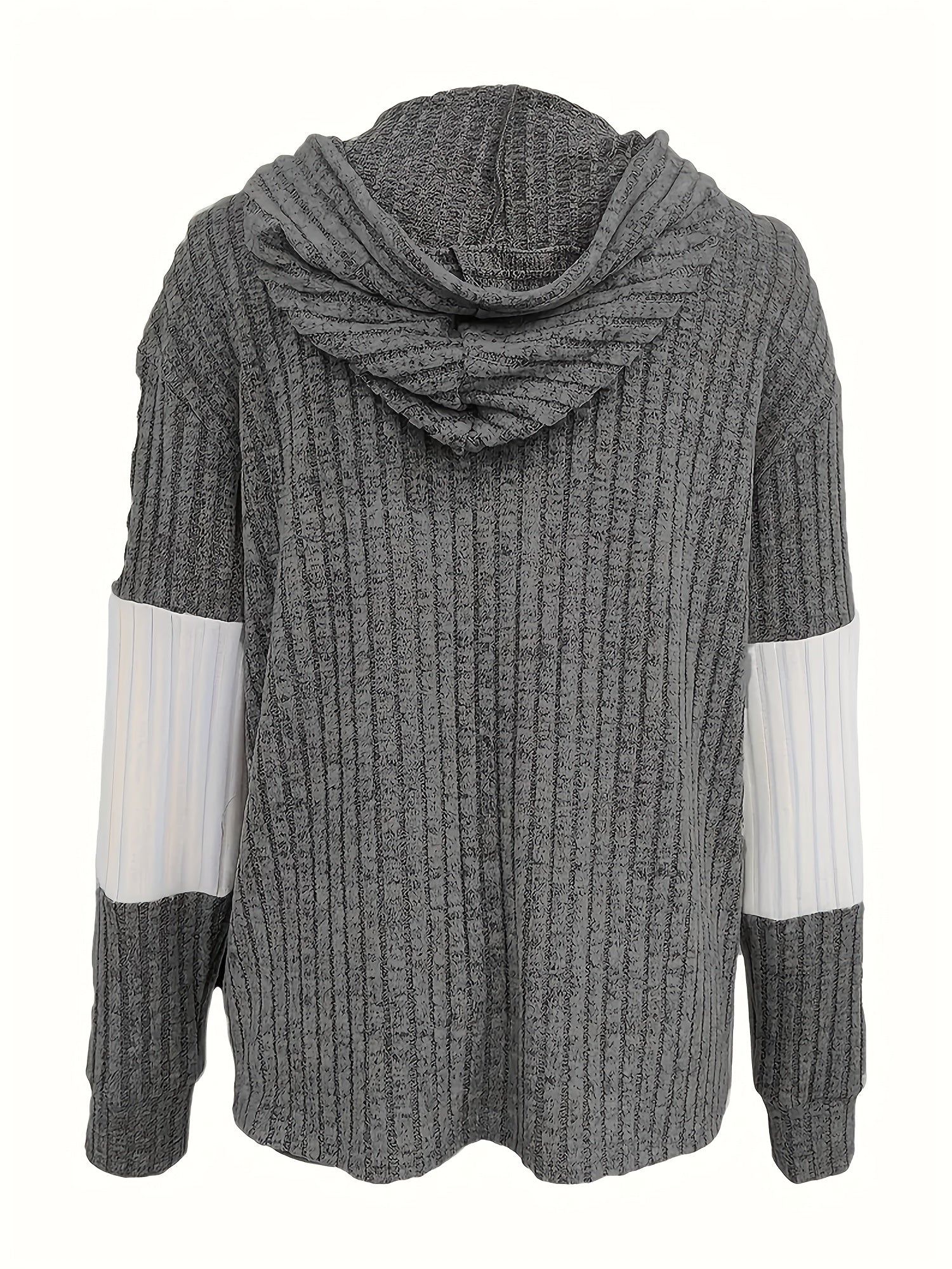 Elara | Stylish Zip-Up Hoodie Jacket with Color Block Detail for Women