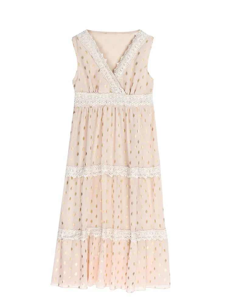 Lola | Elegant Boho Lace Maxi Dress Perfect for Summer