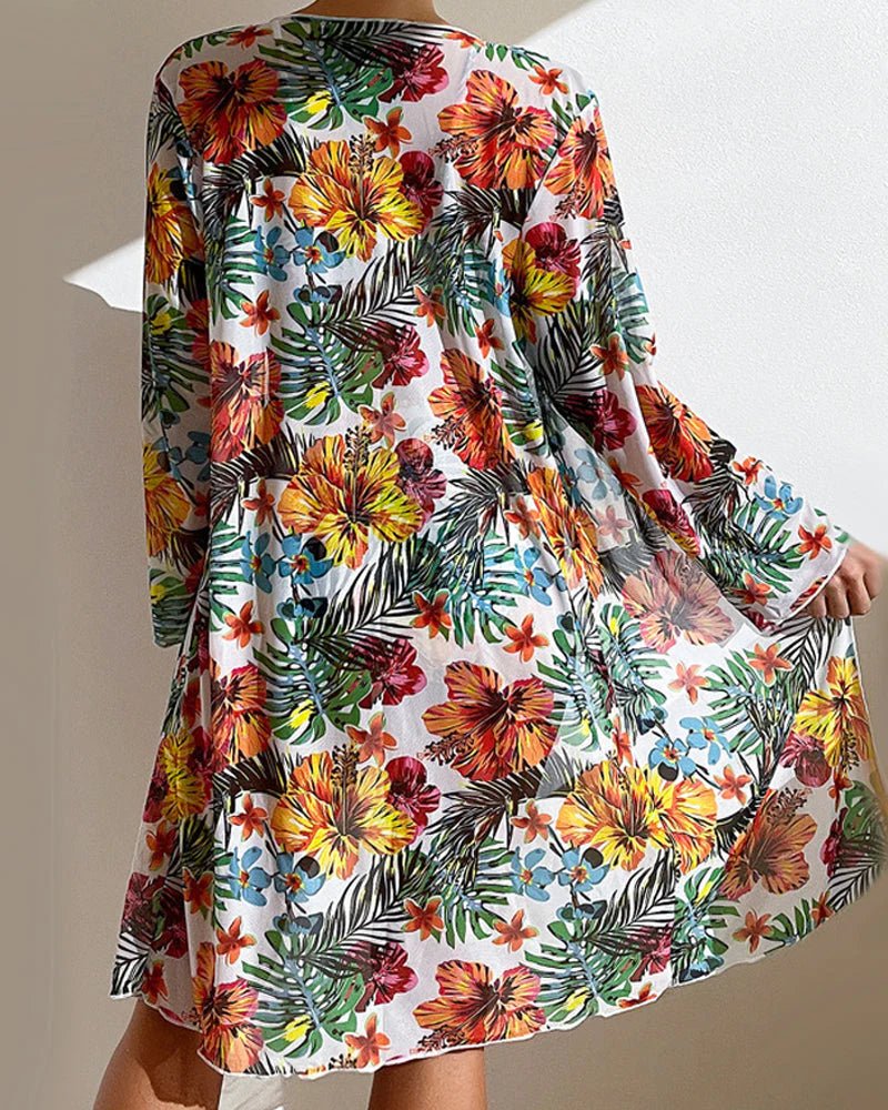 Odette | Stylish Floral Printed 3 Piece Bikini Set