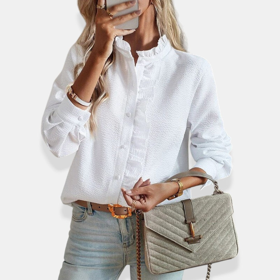 Alice | Classic Button-Front Blouse for Women