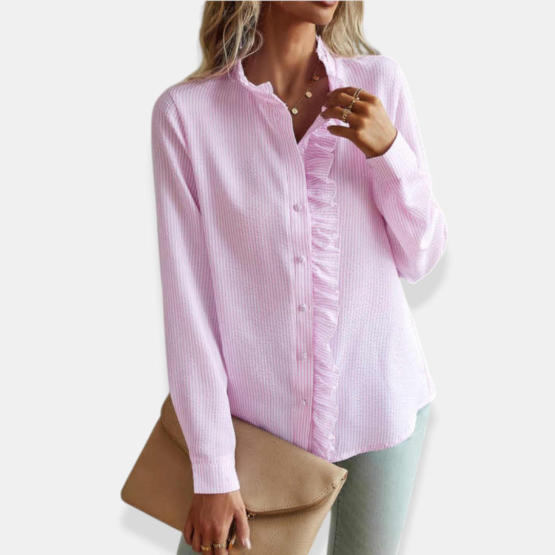 Alice | Classic Button-Front Blouse for Women
