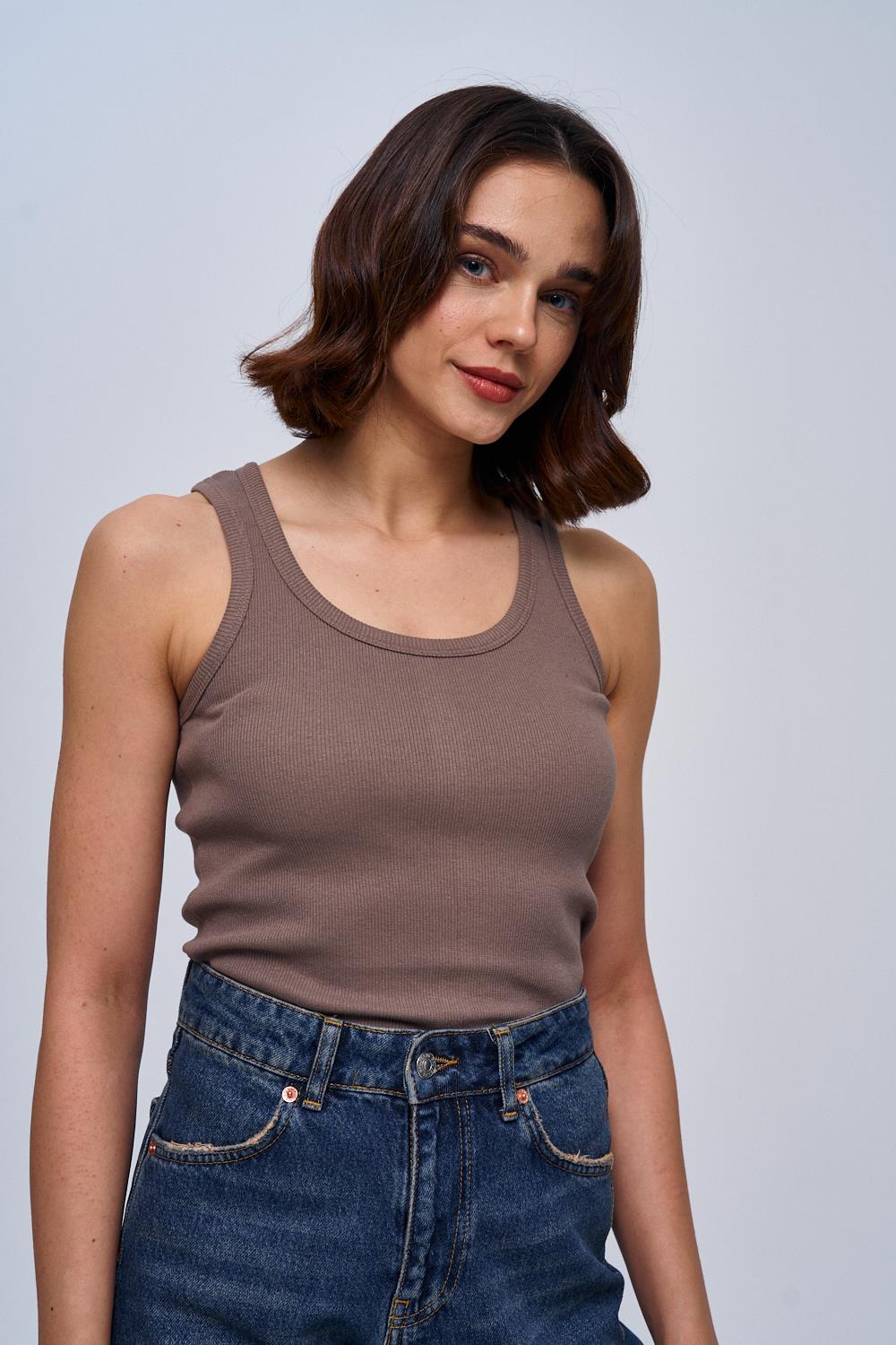 U-Neck Mink Undershirt for Women