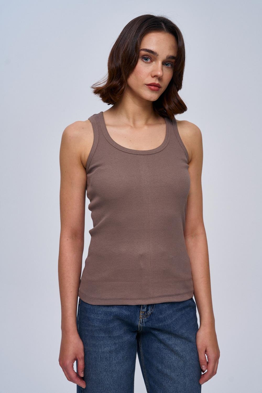 U-Neck Mink Undershirt for Women