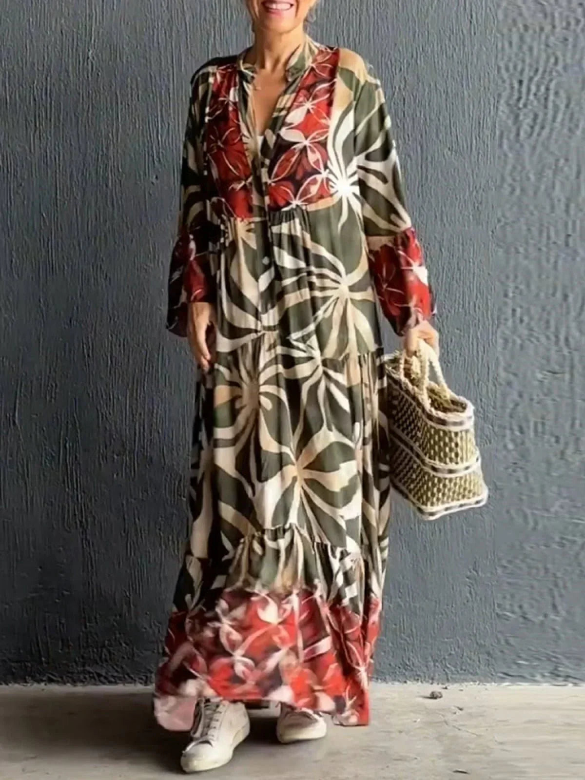 Melle | Stylish Printed Maxi Dress, Perfect for Any Ocassion