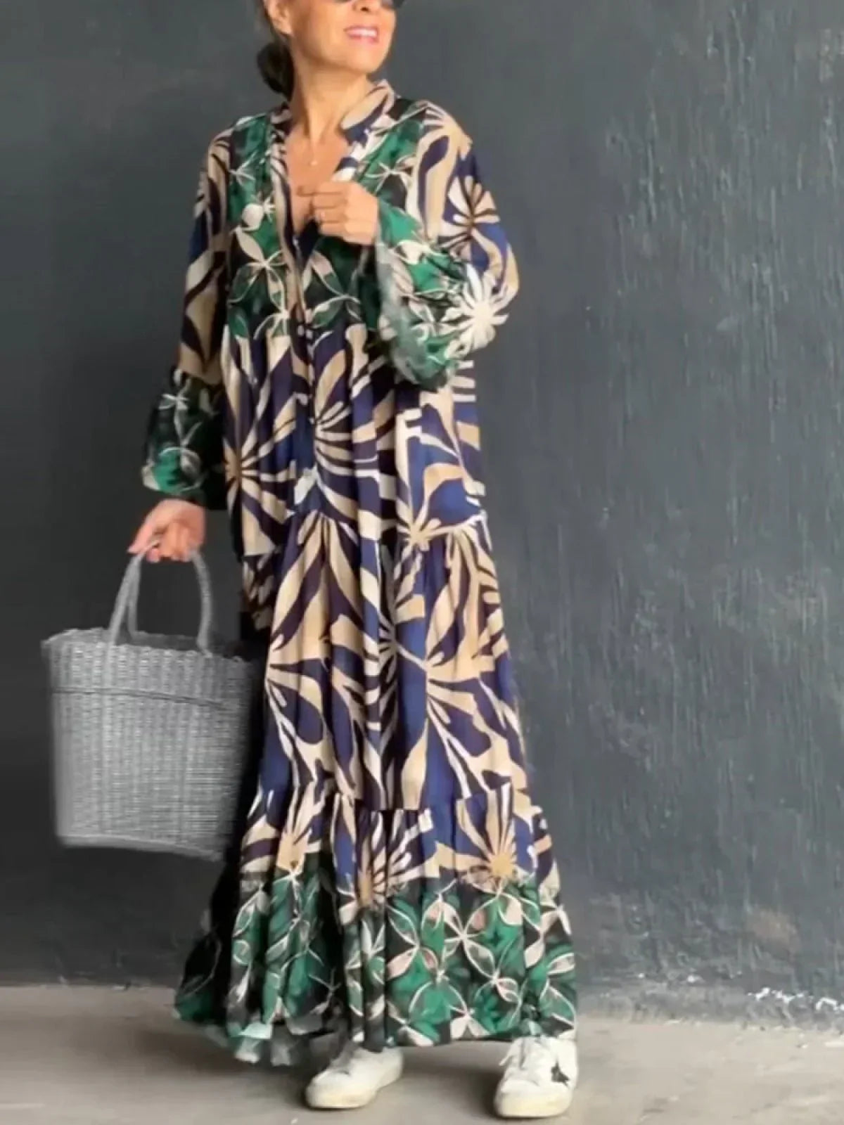 Melle | Stylish Printed Maxi Dress, Perfect for Any Ocassion