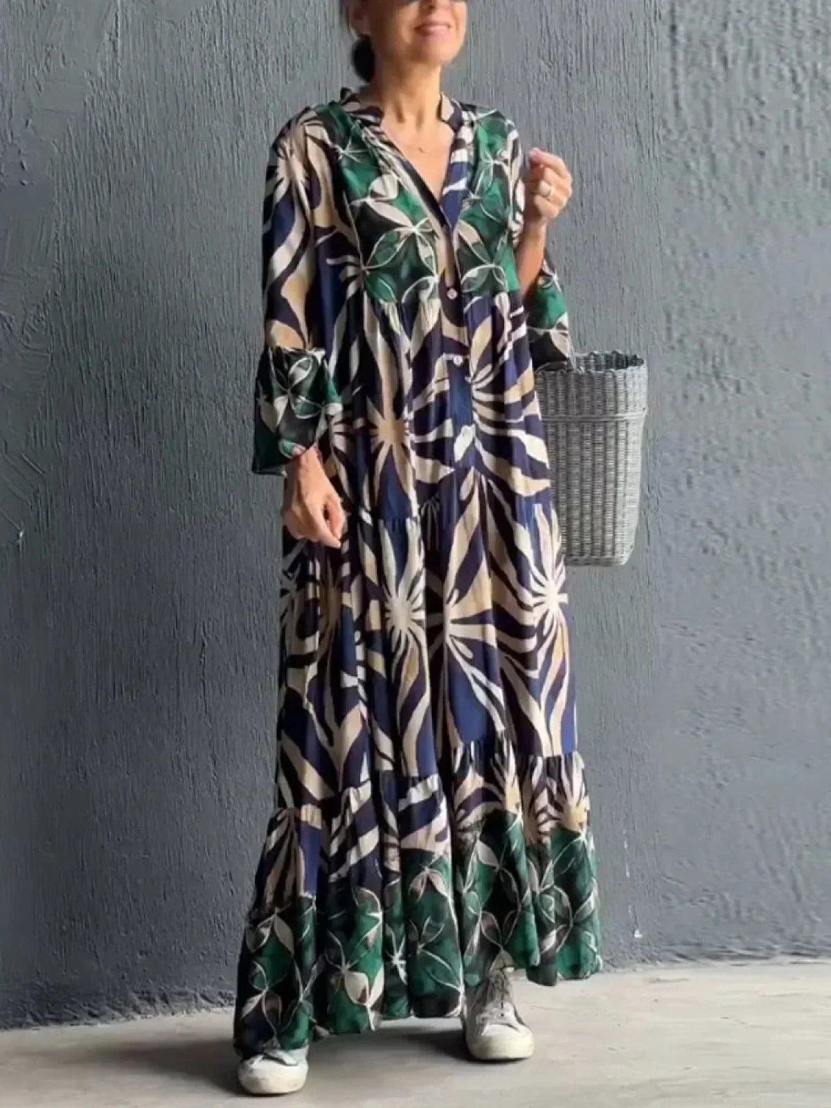 Melle | Stylish Printed Maxi Dress, Perfect for Any Ocassion