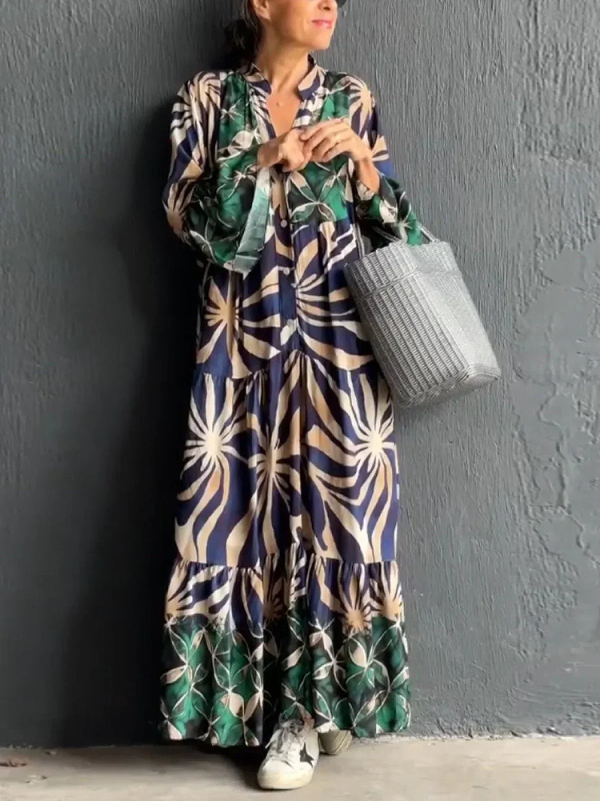Melle | Stylish Printed Maxi Dress, Perfect for Any Ocassion